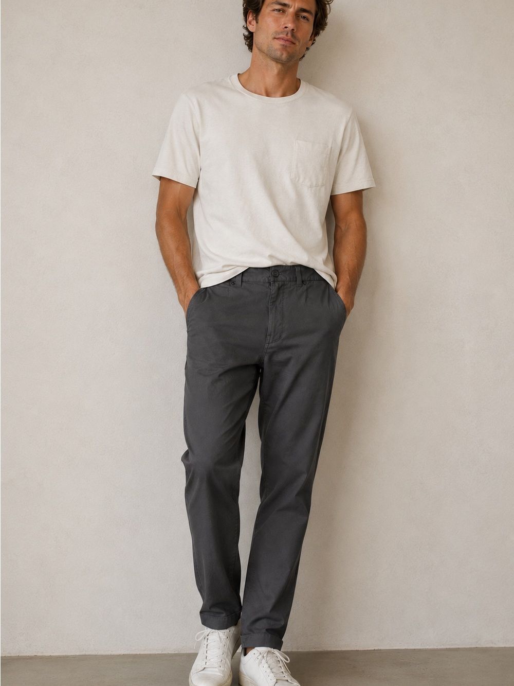NWT VRST Slim Fit Canvas Pocket Pants Gray W33 L30 Stretch Performance